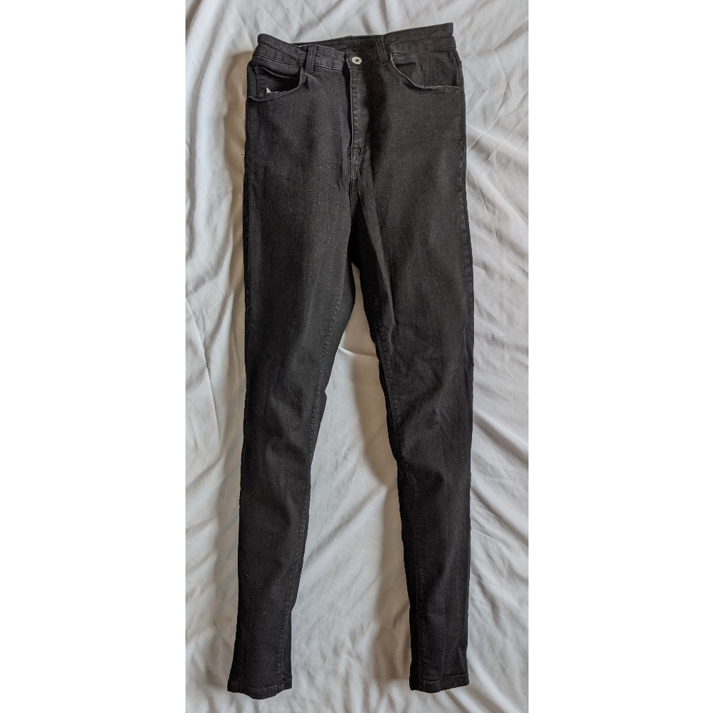 ASOS Tall Collusion High Rise Black Skinny Jeans
